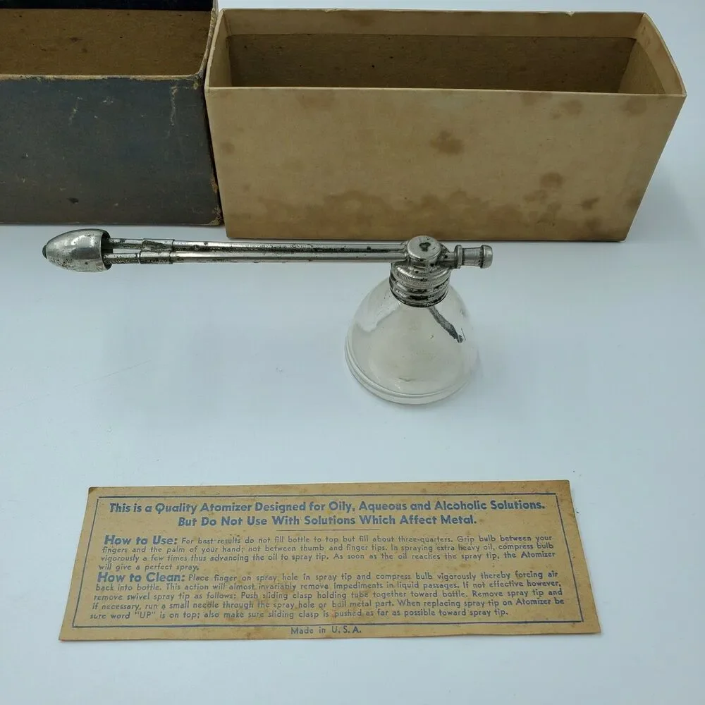 VINTAGE RARE UNUSED DEVILBISS ATOMIZER NO. 16 WITH ORIGINAL BOX, U.S.A